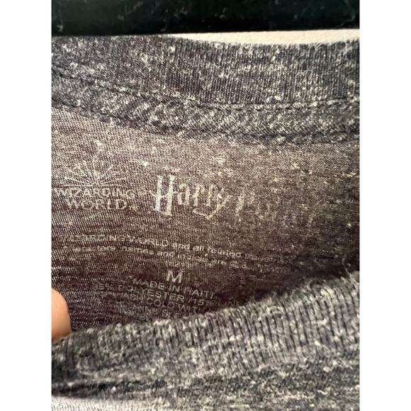 Wizarding World Harry Potter T-Shirt Medium Hogwarts Heather Black - Picture 3 of 4